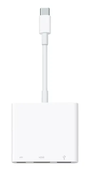 Apple USB-C Digital AV Multiport Adapter biela / Adaptér / HDMI / USB-A / USB-C / 4K (MW5M3ZM/A)