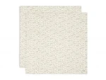 Jollein Plienky zavinovacie 115x115cm Animals Nougat 2ks (535-852-67044)