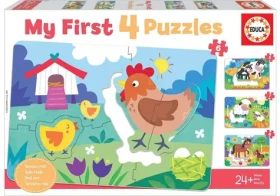 Educa Moje prvé puzzle Mamičky a mláďatká 4v1
