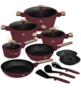 BERLINGERHAUS Leonardo Nordic Collection / Sada riadu s titánovým povrchom / 15 ks (BH-8306)