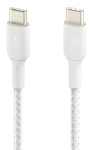 Belkin BOOST CHARGE CAB004bt2MWH biela / Dátový kábel / opletený / USB-C - USB-C / 2 m (CAB004BT2MWH)