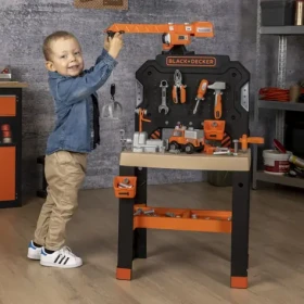 Smoby Pracovná dielňa Black+Decker so žeriavom