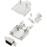 TRU COMPONENTS TCMHDM09HDP15K 7709220 sada D-SUB kolíkové lišty 180 ° Pólov: 15 spájkovaný 1 ks; 7709220