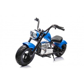 Mamido Detská elektrická motorka Chopper Warrior 36V modrá