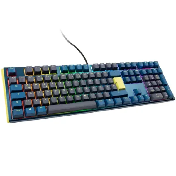 Ducky One 3 Daybreak Cherry MX-Brown modrá / herná klávesnica / podsvietená / mechanická / drôtová USB-C / DE (DKON2108ST-BDEPDDBBHHC1)