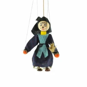 Česká drevená hračka Drevené bábky - Čarodejnica