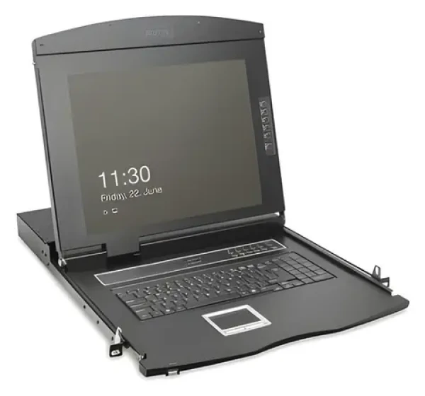 19" Digitus Modulárna konzola CH klávesnica / KVM konzola / TFT / Full HD / 16x HDMI / Touchpad / 1U rack (DS-72221-7CH)