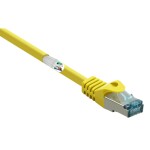 Renkforce RF-5153664 RJ45 sieťové káble, prepojovacie káble CAT 6A S/FTP 10.00 m žltá s ochranou, samozhášavý 1 ks; RF-5153664
