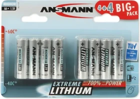 Ansmann Extreme Lithium Mignon AA / Batéria / 8 ks / 1,5 V / FR6 (1512-0012)