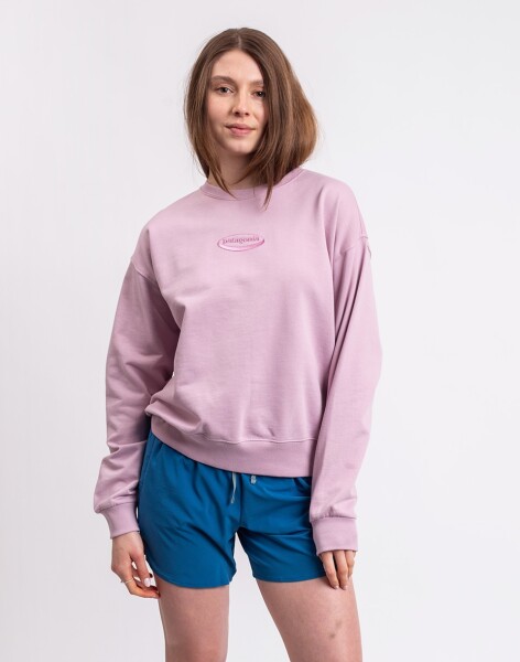 Patagonia W's '95 Oval Logo Daily Crew Quiet Violet M