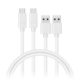 CONNECT IT Wirez USB-C (Type C) - USB 1m biela / 2 ks v balení (CCA-5006-WH)