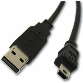 Manhattan Kábel USB 2.0 A-mini B / prepojovací / 1.8m / čierna (333375-MA)