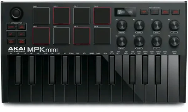 AKAI MPK Mini MK3 Ovládacia klávesnica Pad kontrolér MIDI USB čierna / dopredaj (MPKMINI3B)