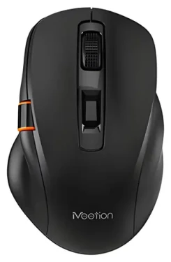 Meetion BTM032 čierna / Bezdrôtová myš / 2400 DPI / 2.4GHz / Bluetooth / 7 tlačidiel (BTM032)