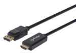 Manhattan DisplayPort - HDMI čierna / Kábel / 1,8 m / 1080p / 60 Hz (152679)