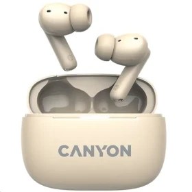 Canyon TWS-10 OnGo béžové / slúchadlá s mikrofónom / BT 5.3 / IPX5 / nabíjacie púzdro 500mAh (CNS-TWS10BG)