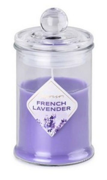 Emocio Sklo 60x112 mm se skleněným víčkem French Lavender vonná svíčka
