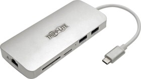 Eaton USB-C z serii Tripp Lite — 4K HDMI, USB 3.x (5 Gb/s), USB-A/C, GbE, karta pamięci, PD 60 W