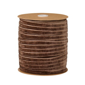 Ib Laursen Zamatová stuha Chocolate – 200 m