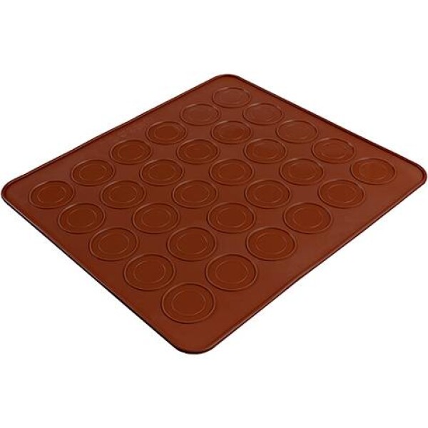 Silikónová forma na macarons, hnedá, 30 ks 25x28 cm - Tasty Me - Tasty Me