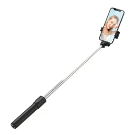 Wozinsky WRY1S Selfie tyč čierna / Selfie tyč so statívom / Teleskopická 0,7 m