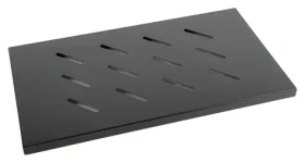 Lanberg AK-1002-B čierna / Pevná polica do racku / 19" / 1U / 465×315 mm / nosnosť 120 kg (AK-1002-B)