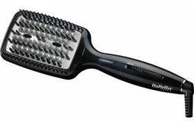 BaByliss HSB101E čierna / parná žehliaca kefa na vlasy / keramická doska 60 cm2 / 180-200 ° C / 3 teploty / ionizátor (HSB101E)