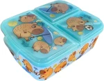 STOR Multi Box na desiatu Kapybara / 3 priehradky / Plast / Bez BPA (20120)