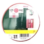 BOSCH 2607019494 / Sada brúsnych papierov pre excentrické brúsky / Zrnitosť 120 / Priemer 125 mm / 25 ks (2607019494)