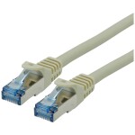 Roline 21.15.2806 RJ45 sieťové káble, prepojovacie káble CAT 6A S/FTP 7.50 m sivá dvojžilový tienený, bez halogénov, samozhášavý 1 ks; 21.15.2806