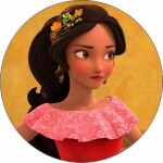 Jedlý papier Elena z Avaloru s kvetom vo vlasoch, 19,5 cm - Pictu Hap