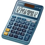 Casio MS-120EM stolná kalkulačka, displej (počet míst) 12, solárny pohon, modrá; MS-120EM