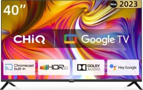 CHiQ CHiQ L40H7G TV 40", FHD, smart, Google TV, dbx-tv, Dolby Audio, Frameless