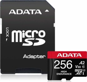 ADATA High Endurance MicroSDXC 256 GB Class 10 UHS-I/U3 A2 V30 (AUSDX256GUI3V30SHA2-RA1)