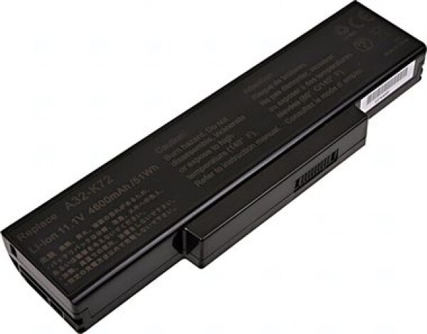 T6 Power Batéria pre Asus K72 / K73 / A72 / A73 / N71 / N73 / X72 / X73 / X77 / 6cell / 4600mAh (NBAS0067)