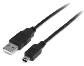StarTech USB-A - mini USB čierna / Kábel USB / USB 2.0 / 2m (USB2HABM2M)