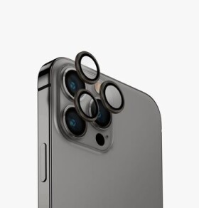UNIQ Optix hliníkové ochranné sklo na šošovku fotoaparátu pre Appple iPhone 15 Pro Steel grey (grey) (8886463686171)