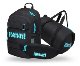BAAGL SET 3 Skate Fortnite Blue / Školský set / batoh, športová taška, ľadvinka / GRS
