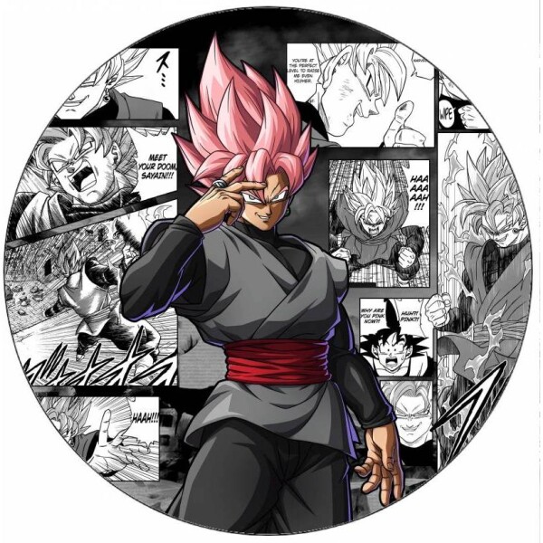 Jedlý papier Dragon Ball Black Goku 19,5 cm - Pictu Hap - Pictu Hap