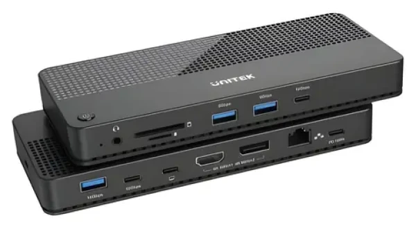 Unitek D1079A / Dokovacia stanica / 12v1 / USB4 / HDMI 2.1 8K / DisplayPort 1.4 / PD 100 W / RJ-45 (D1079A)