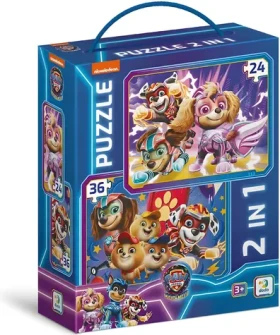 DODO Puzzle Tlapková patrola: Tlapky zachraňujú svet 2v1/24 a 36 dielikov
