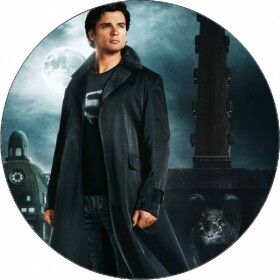 Jedlý papier Smallvile Clark Kent v čiernom kabáte 19,5 cm - Pictu Hap - Pictu Hap