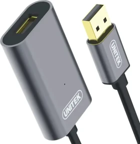 Unitek Y-274 čierna / Predlžovací kábel USB-A - USB-A / USB 2.0 / aktívny zosilňovač / 20 m (Y-274)