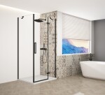 GELCO - TRINITY BLACK obdĺžnikový kút 900x1100 pravý, číre sklo, GT5690-11CR-B GT5690-11CR-B