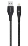 Belkin DuraTek PLUS USB - Lightning s pútkom čierna / Kábel / 3 m (F8J236bt10-BLK)