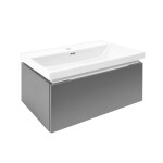 Kúpeľňová skrinka s umývadlom SAT Feel 60x30x44, 8 cm antracit mat SATFEEL60ANTU4 SATFEEL60ANTU4