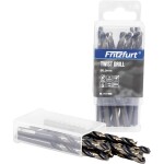 FRITZFURT 1111-3450 HSS-G kovový špirálový vrták, 4.5 mm, délka 80 mm, odolný proti korózii, DIN 338, valcová stopka, 10 ks; 1111-3450