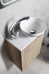 SAPHO - MINOR umývadlo na dosku, liaty mramor, priemer 26cm, biela MR260