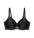 WILD AZALEA FLORALE - Minimizer s viacfarebnou výšivkou Triumph BLACK 90D