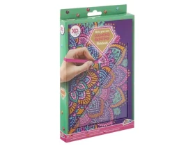 GRAFIX Diamantové maľovanie Blok A5 Fialová mandala
